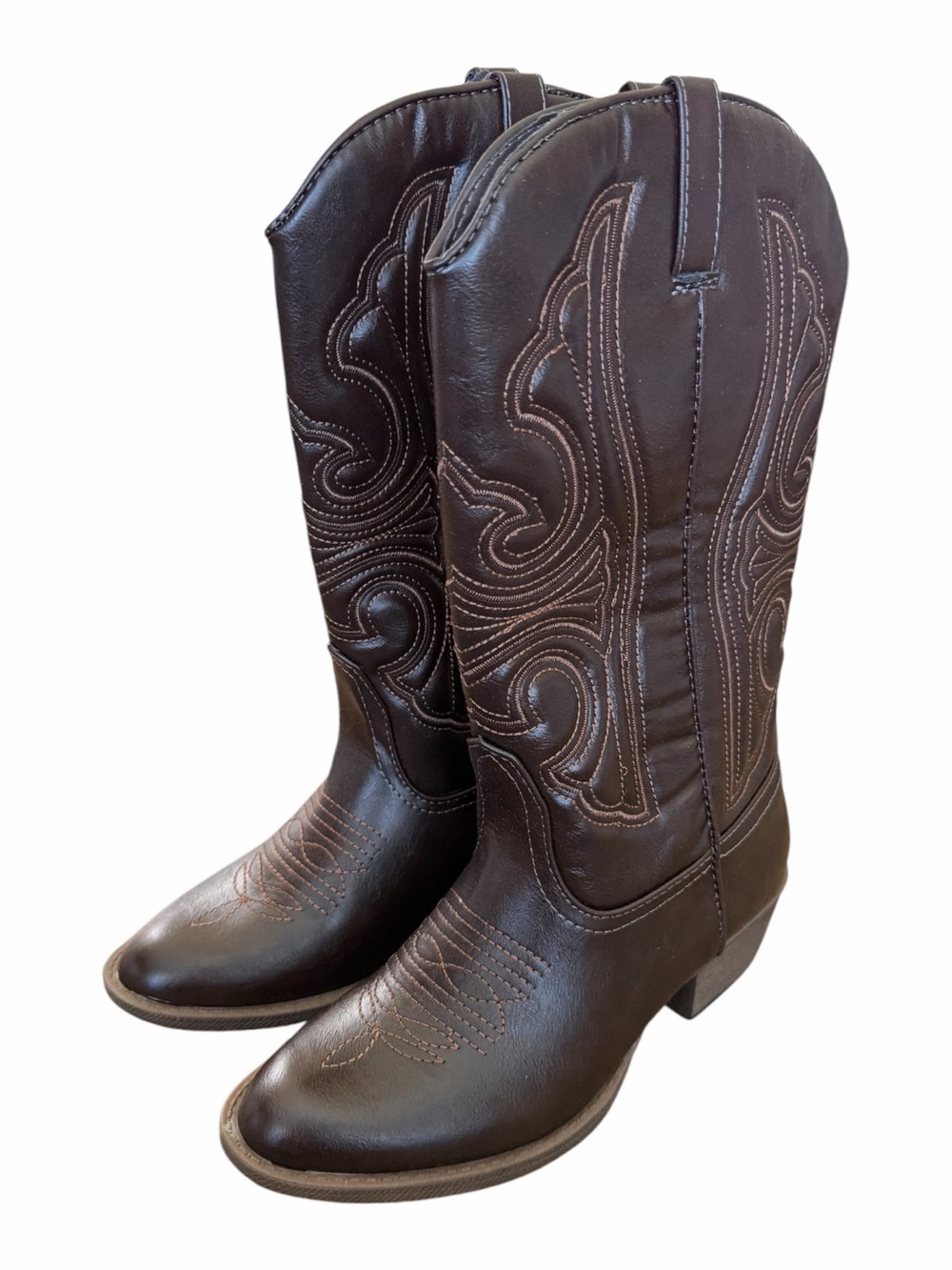 Coconuts by Matisse Dark Brown Embroidered Western Heeled Boots